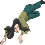 Woman Crawling Clip Art