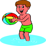 Boy with Beach Ball 2