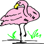 Flamingo 06 Clip Art