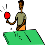 Ping Pong - Player 25 Clip Art