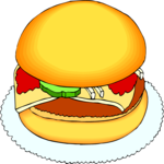 Cheeseburger 09 Clip Art