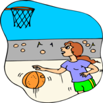 Basketball Player 55 Clip Art