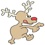 Reindeer Playing 2