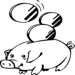 Piggy Bank 08 Clip Art
