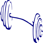 Weights - Barbell 09 Clip Art