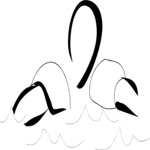 Swimmer - Sketch 2 Clip Art