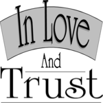 In Love & Trust Clip Art
