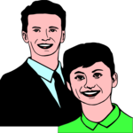 People Smiling 1 Clip Art