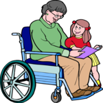 Father Reading to Daughter