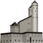 Savonlinna's Castle Clip Art
