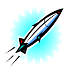 Rocket - Cartoon 06 Clip Art