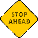 Stop Ahead 2 Clip Art