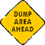 Dump Area Ahead Clip Art