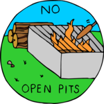 No Open Pits Clip Art