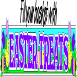 Easter Treats Title Clip Art