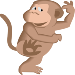 Monkey Dancing 2 Clip Art
