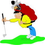 Golfer 038 Clip Art