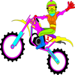 Motocross 1 Clip Art