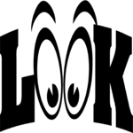 Look 1 Clip Art