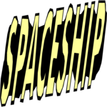 Space Ship - Title Clip Art