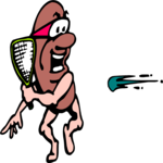 Racquetball Player Clip Art