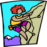Rock Climber 17 Clip Art