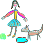 Girl & Dog