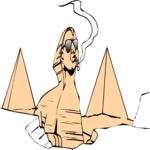 Sphinx Smoking Clip Art