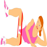 Thigh Exercise Clip Art