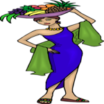 Woman with Fruit Bowl 1