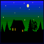 Cabin Silhouette