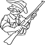Cowboy with Rifle 1