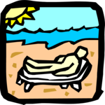 Sunbathing 08 Clip Art