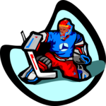 Ice Hockey - Goalie 3 Clip Art