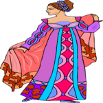 Woman in Evening Gown 16 Clip Art
