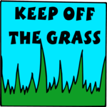 Keep Off the Grass Clip Art