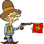 Cowboy with Trick Gun