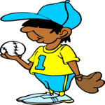 Baseball - Player 21 Clip Art