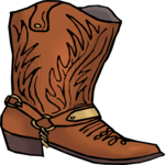 Cowboy Boot 17 Clip Art
