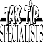 Tax Tip Specialists Clip Art