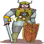 Viking with Sword 3 Clip Art