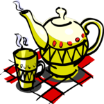 Teapot & Cup Clip Art
