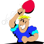 Ping Pong - Player 01 Clip Art