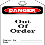 Out of Order Clip Art