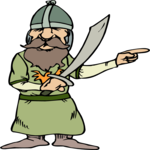 Knight with Sword 02 Clip Art