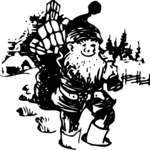 Santa & Sack 09 Clip Art