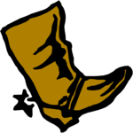 Cowboy Boot 19 Clip Art