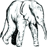 Elephant 20 Clip Art