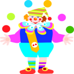 Clown Juggling 04 Clip Art