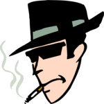 Guy Smoking Cigarette 2 Clip Art